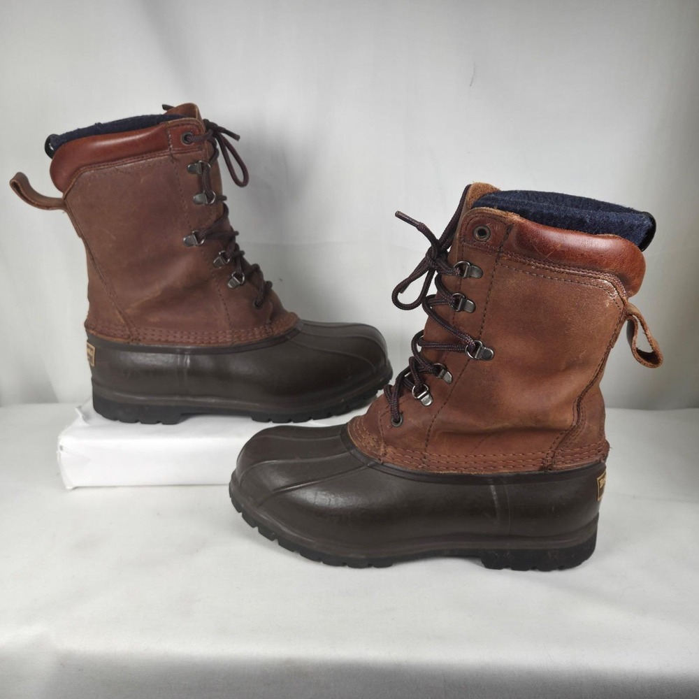 VINTAGE LL Bean Boots Made In USA Rubber Vibram Sole Size 8M Hunting Duck Boots